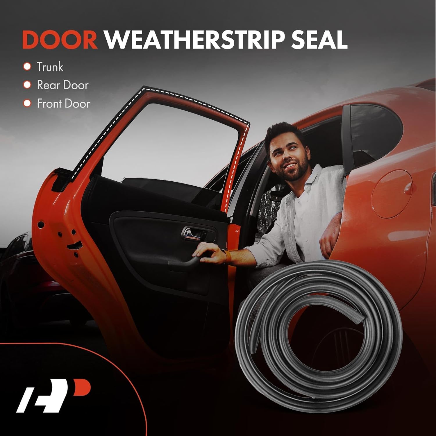 A-Premium Front Right Car Door Weather Stripping Seal Strips Compatible with Ford F-150 F150 2009-2014, Crew Cab Pickup or Standard Cab Pickup