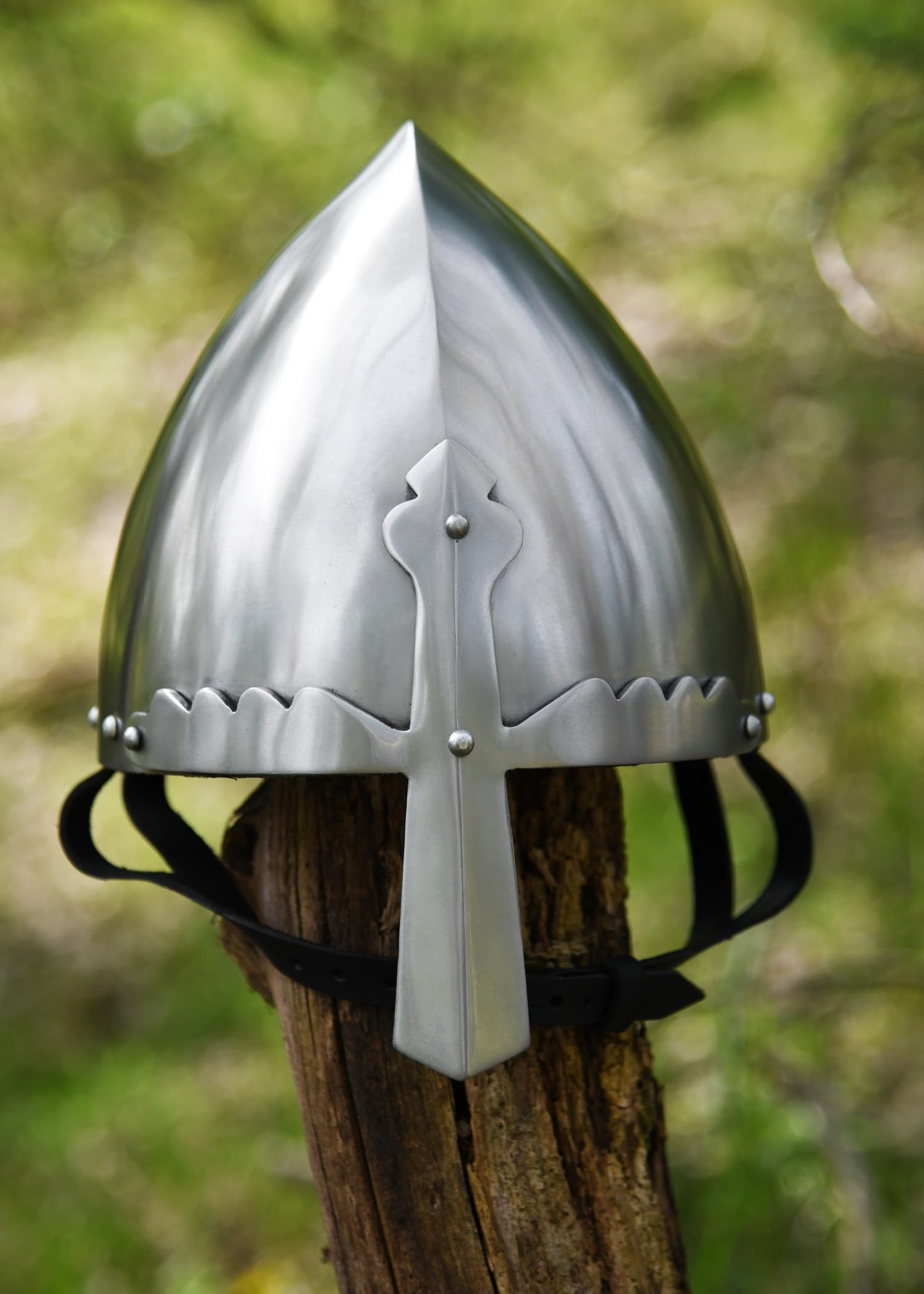 Ulfberth - Nasalhelm - St. Wencelass - Wenzelhelm - 2mm Stahl - Schaukampftauglich - Mittelalter - Reenactment - LARP