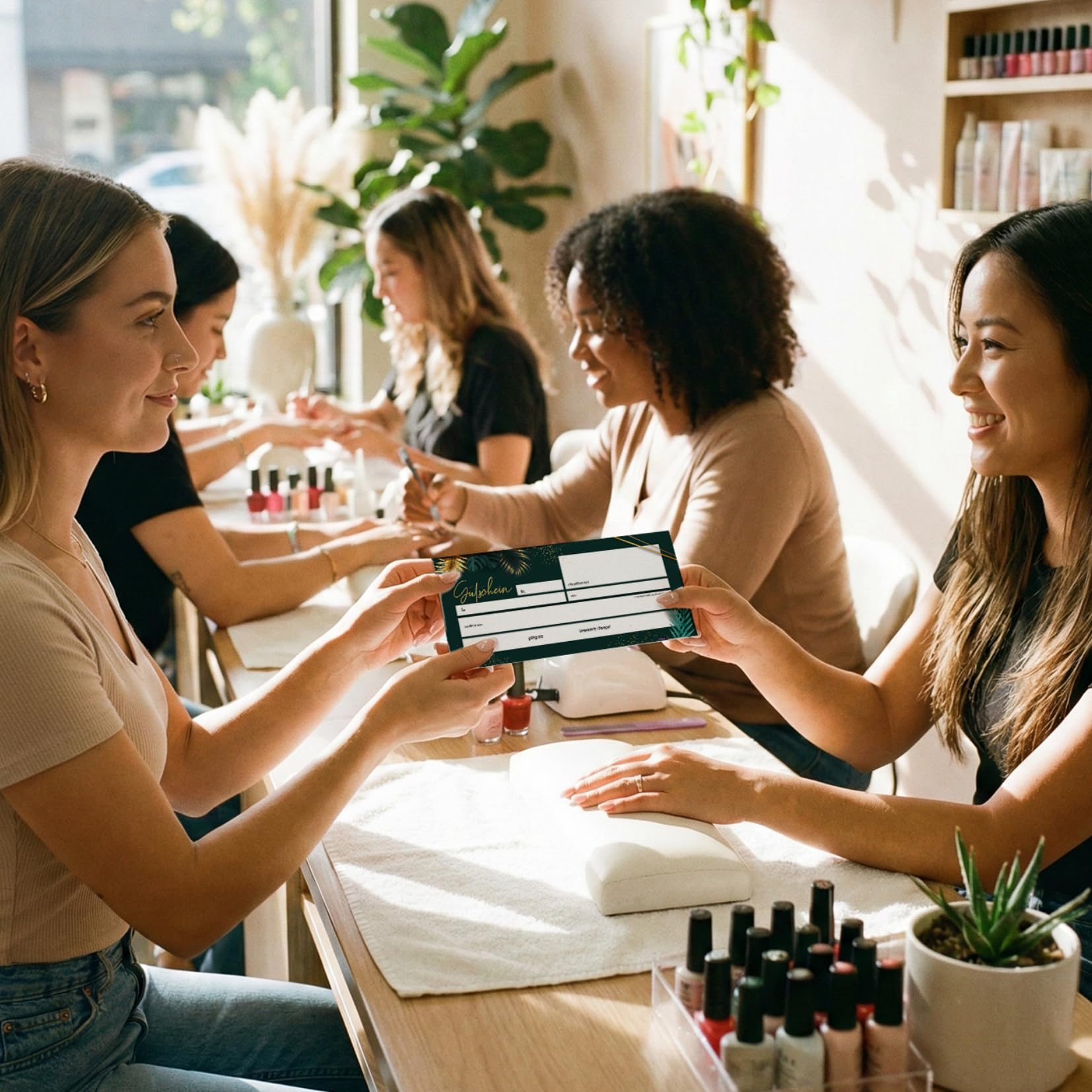 heaven+paper 50 Blanko Gutscheine mit Umschlägen zum Ausfüllen Geschenkgutschein für Restaurant, Massage, Nagelstudio, Friseur, Beauty, Einzelhandel, B2C (Jungle)