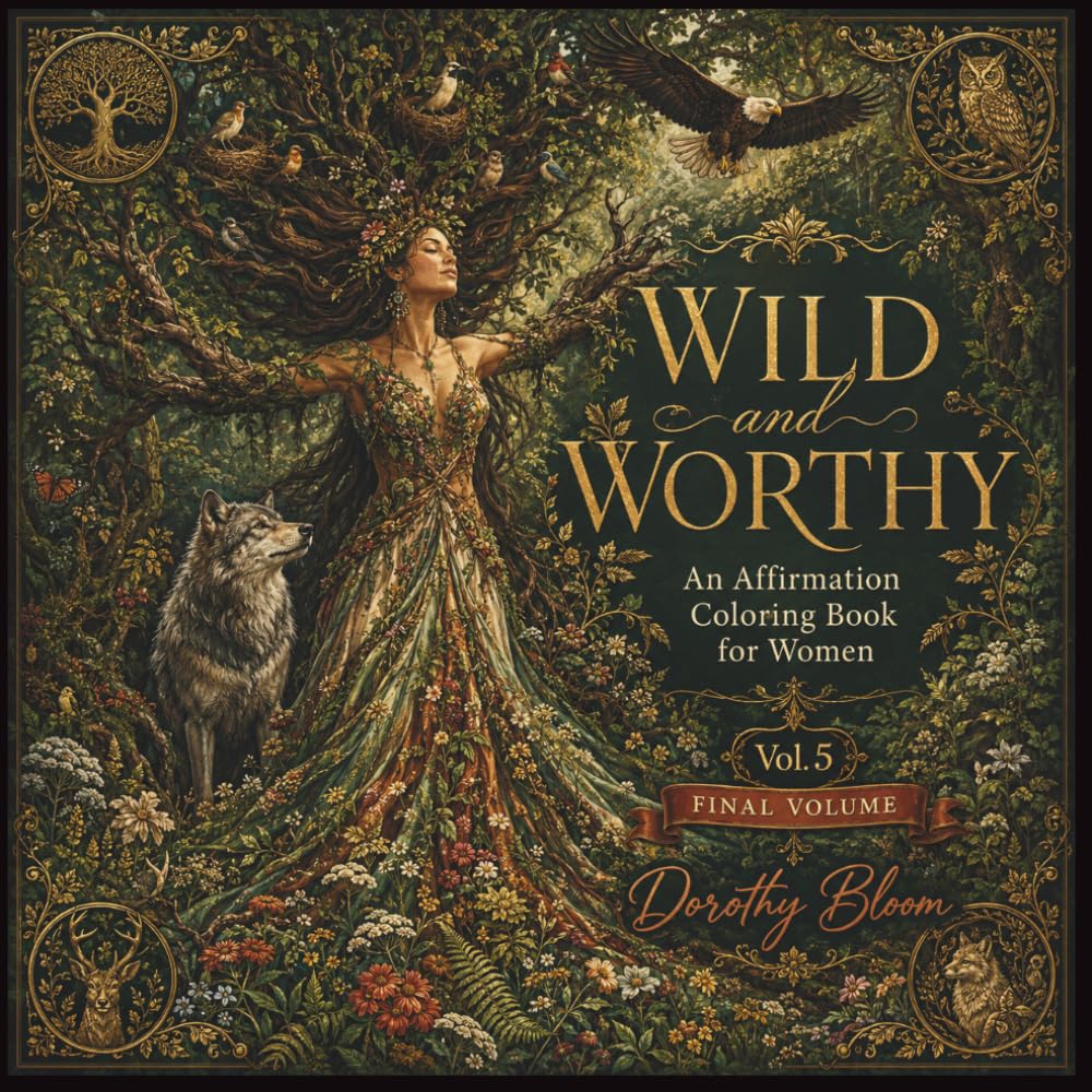 Wild & Worthy: An Affirmation Coloring Book for Women — Dorothy Bloom