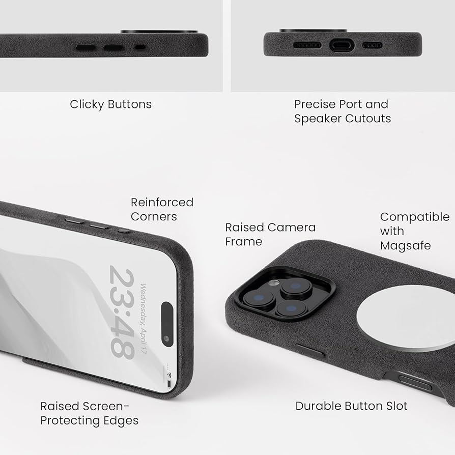 【未開封】iPhone16 pro MAX用アルカンターラ　高級スマホケース Amazon.co.jp: iPhone 16/16 Plus/16 Pro/16 Pro Maxケース