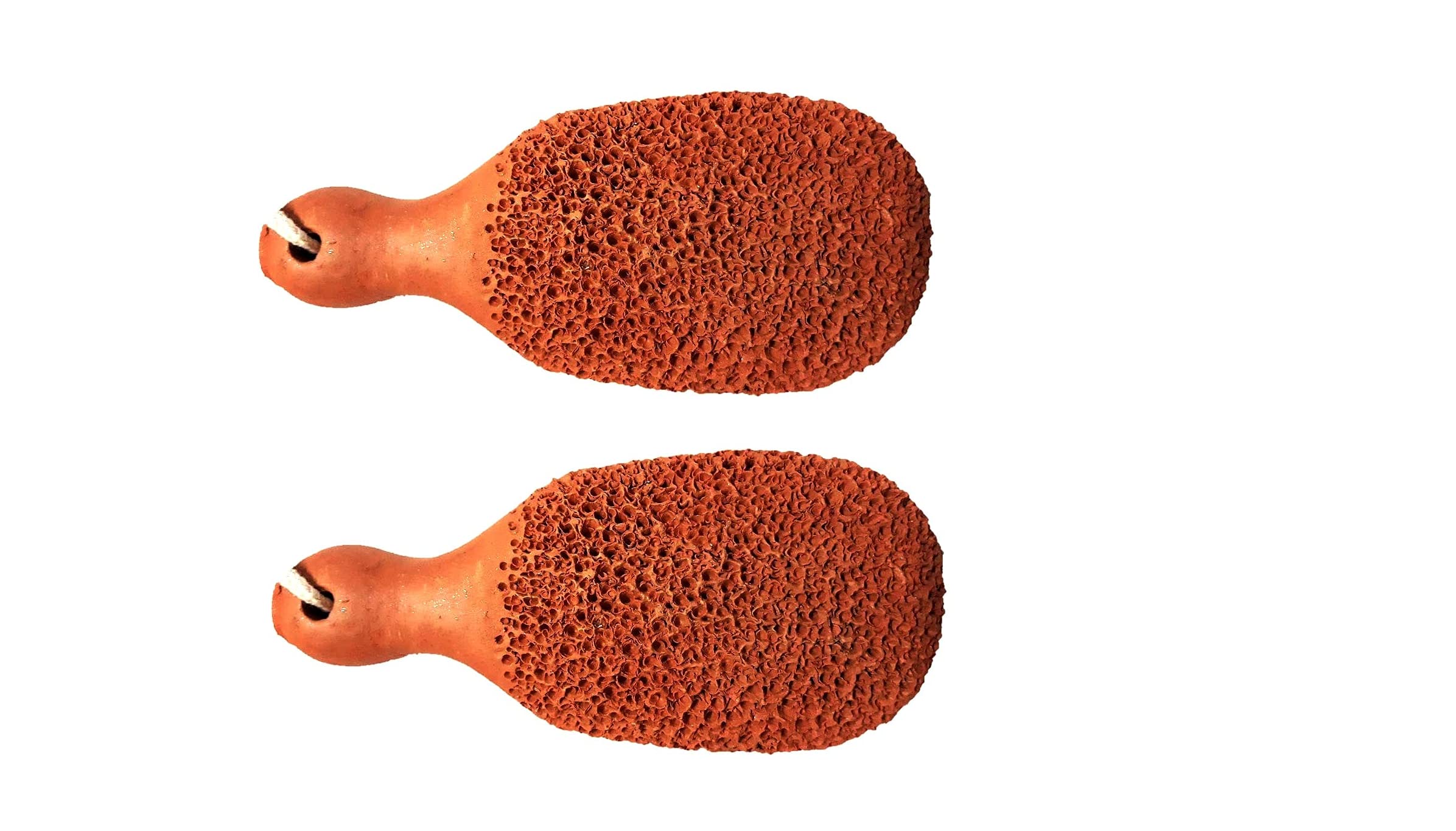 Turtuls Group Terracotta Natural Pumice Foot Tool Stone Foot Scrubber Set of-2