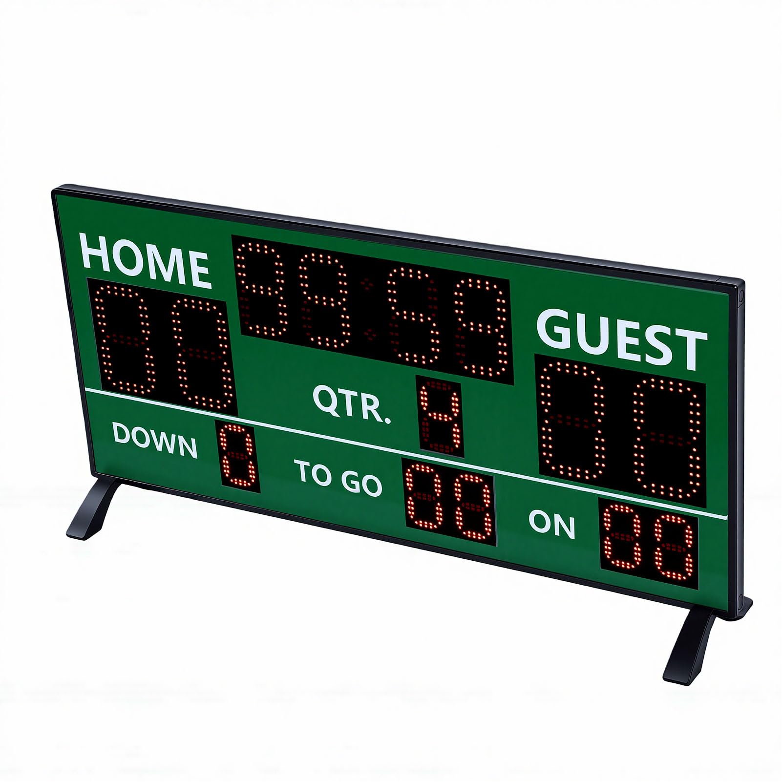 A30D Tabellone Segnapunti Multifunzione Tabellone Segnapunti Timer Multi-Sport Digitale con Telecomando Wireless con Display LED a 14 Cifre per Basket Calcio