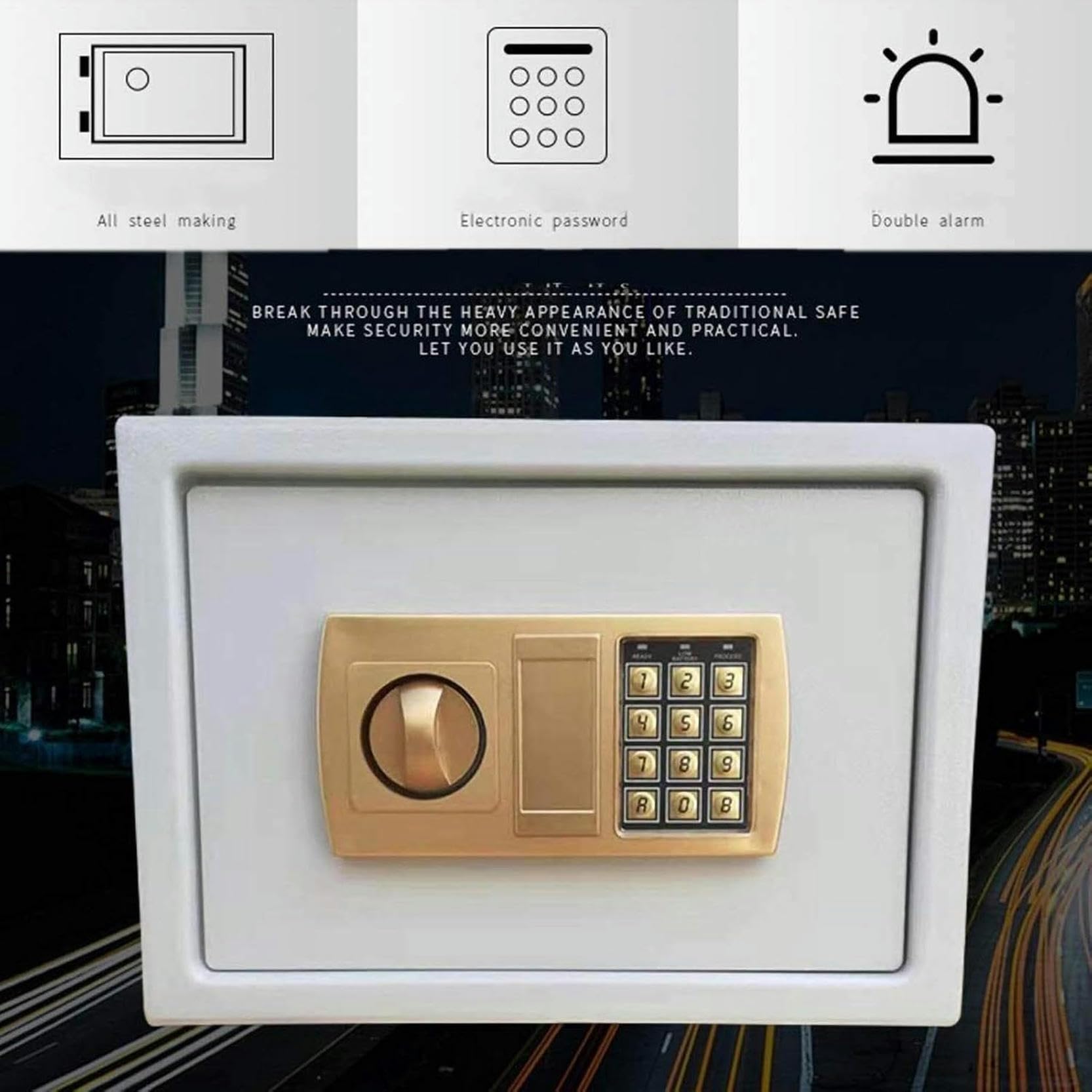 coffre-fort, Fashio Desig Digita Electroni Securit Wal Bo Professiona Stee fo Home