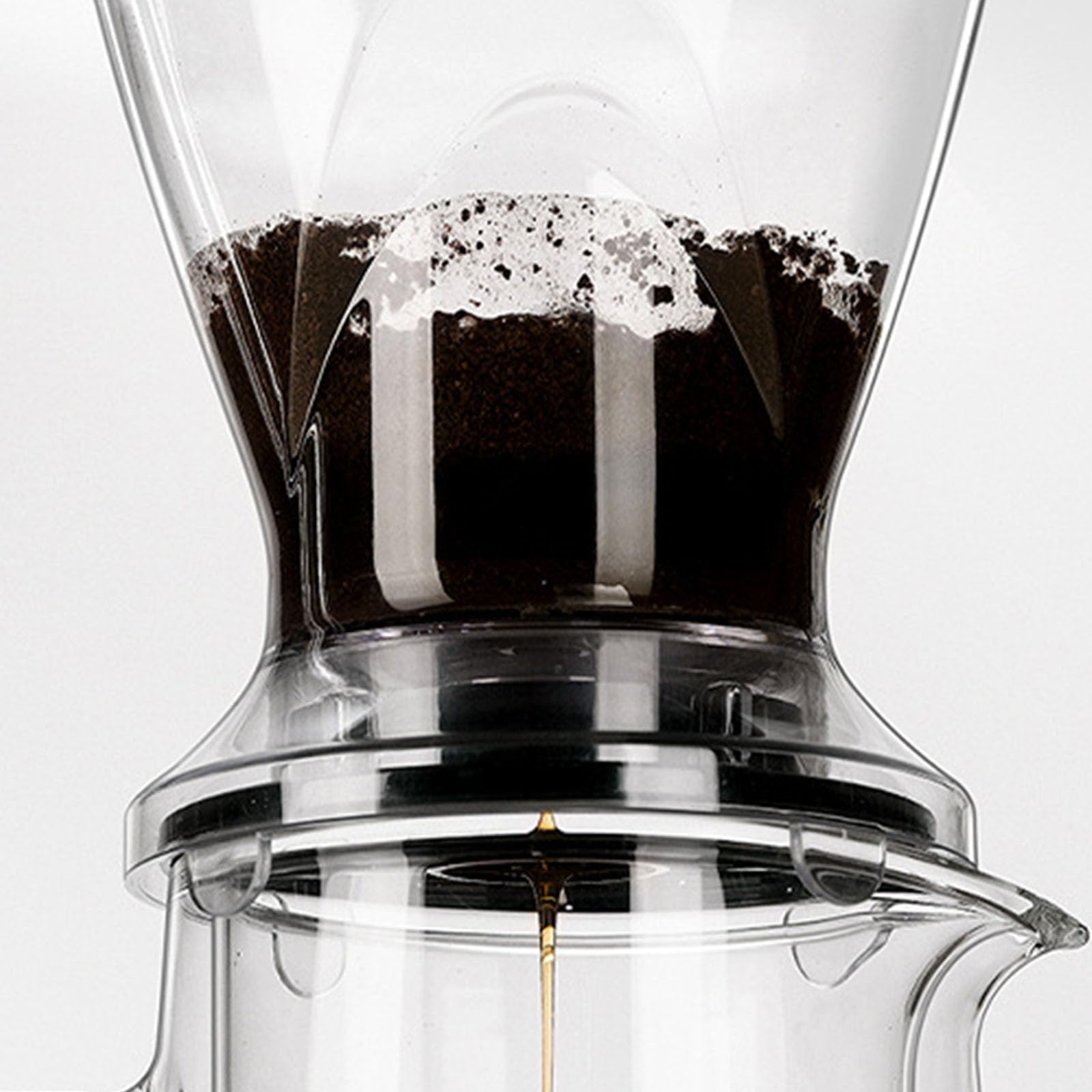 Moderno gocciolatore per caffè e caraffa in Vetro da 650 ml, Design Facile da Pulire, Tazza filtrante e vasetti da Condividere, Ideale per Appassionati caffè Che preparano quotidianamente