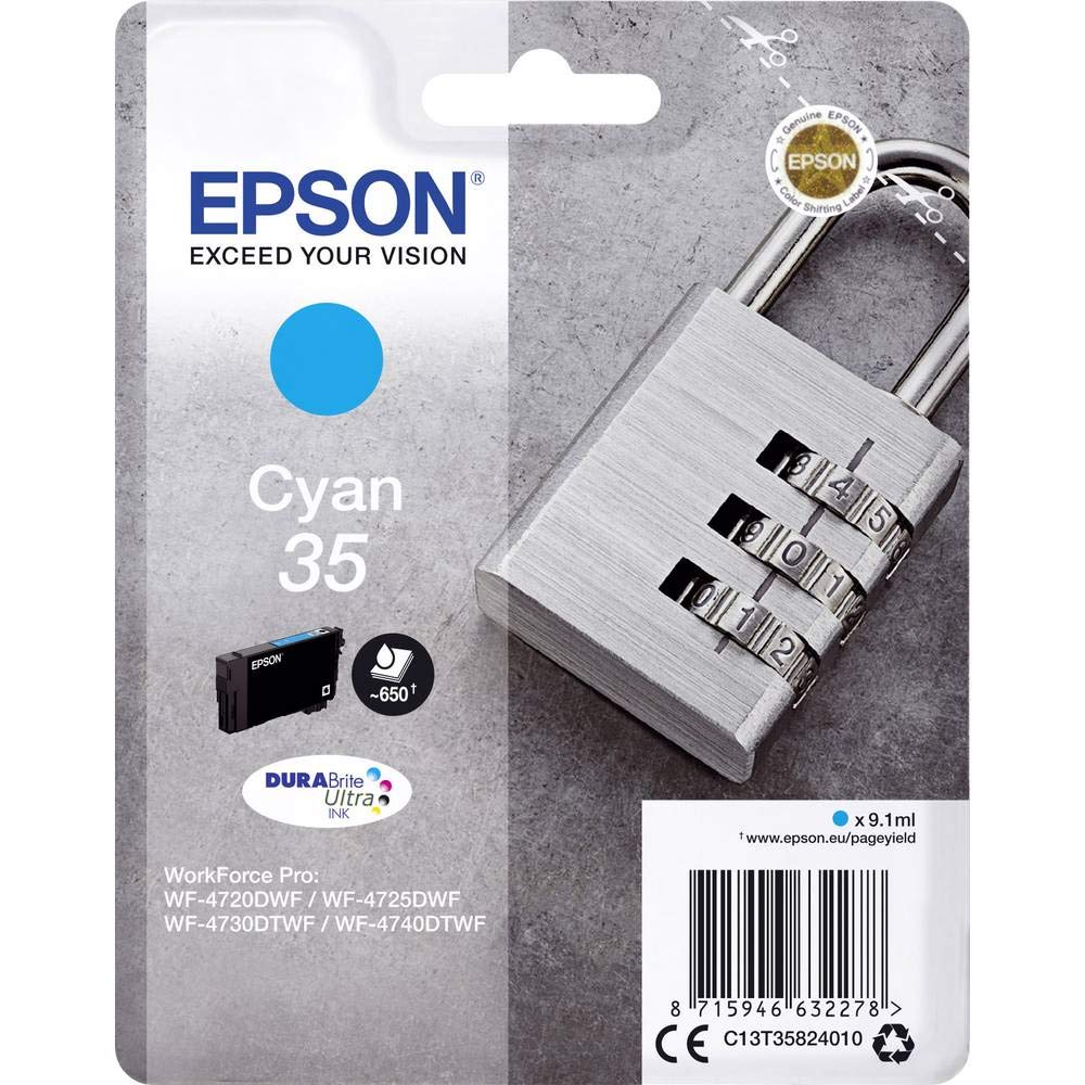Epson Cyan 35 (T35824010) Ink Cartridge Original