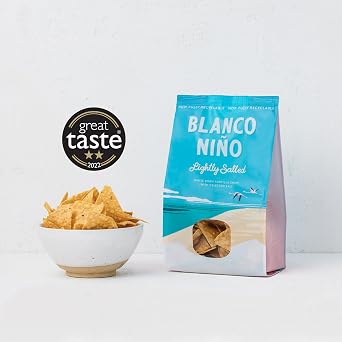 Blanco Niño | Chilli & Lime, Jalapeno & Salted Chips | 3 x 170g | Includes Chilli & Lime, Creamy Jalapeno and Lightly Salted chips; gluten free, vegan and non GMO.