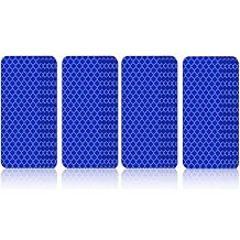 40 Pcs Super Reflective Stickers, 3.15" x 1.18", Red