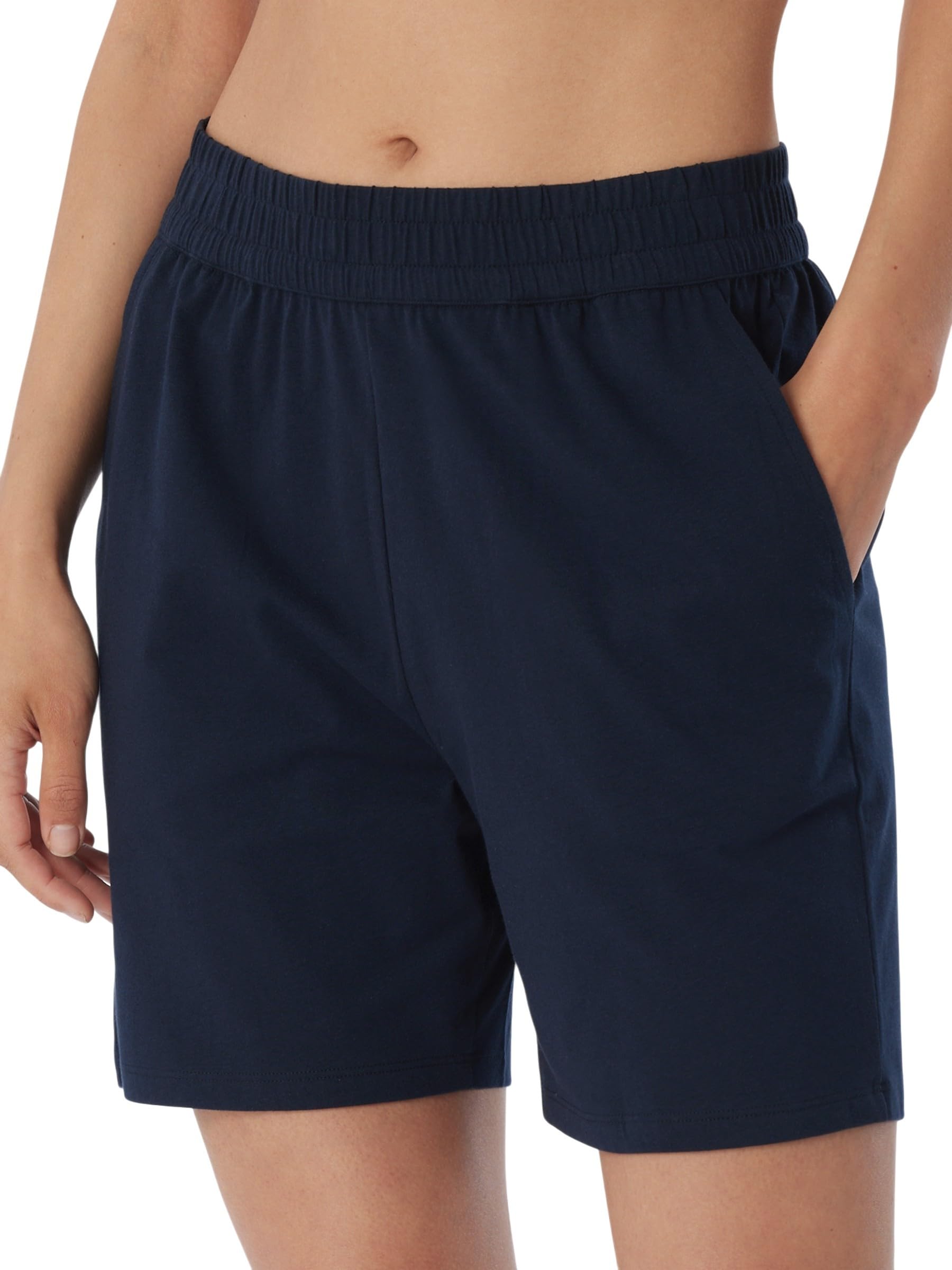Schiesser Women's Short Cotton Pyjama Bottoms - Mix + Relax