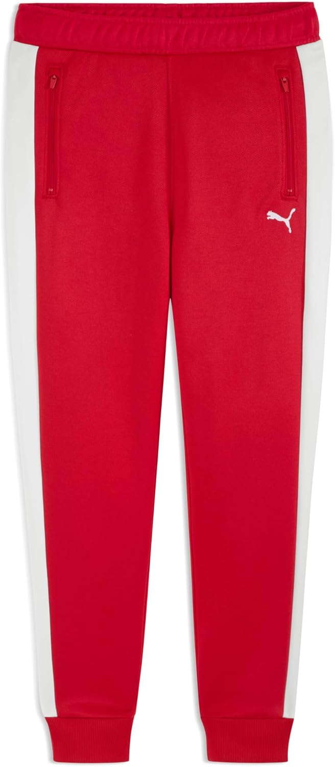 Puma Boys T7 Foundations Classic Track Jogger, Pull on Pant, Drawcord Closure