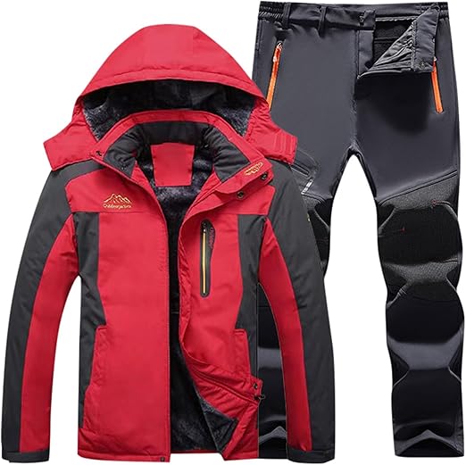Tuta Sci Uomo Invernale Impermeabile | Giacca E Pantaloni Set, Antivento, Calda - Per Sci, Pesca, Moto, Lavoro Outdoor - Foto 2