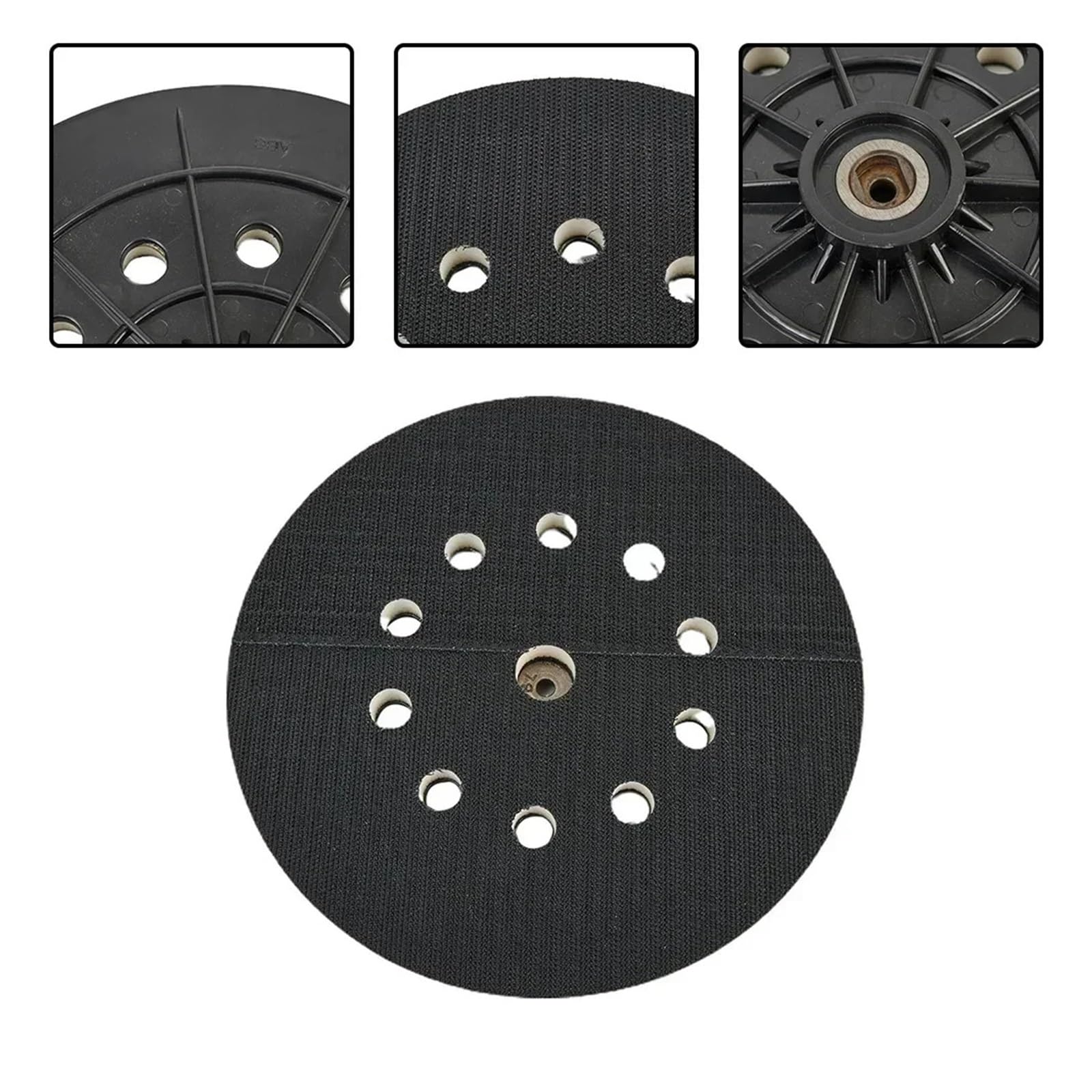 9 cali/215mm kopia zapasowa miękka/twarda/6mm gwint szlifierka do płyt gipsowo-kartonowych haczyk i pętla 10 Pad otwór szlifowanie ścian płyta polerska tarcza szlifierska Lucky