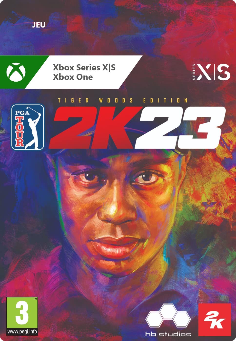 PGA Tour 2K23 Tiger Woods Xbox One Code Téléchargement Simulation Golf - 2