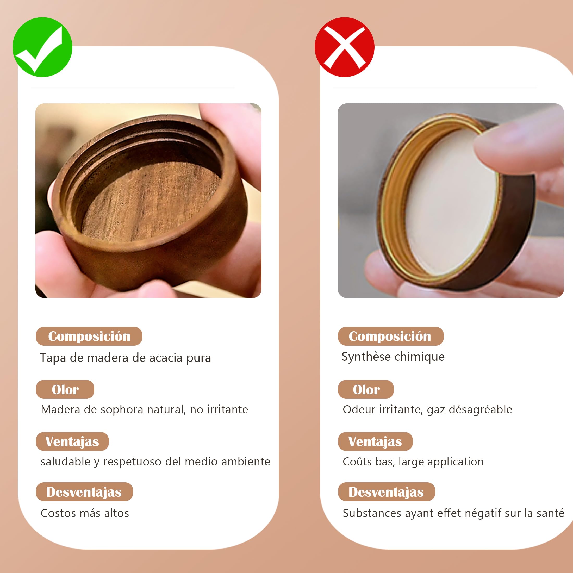 bote especia Juego de Madera de Acacia para 35 Botes de Especias, 120 ml con Etiquetas para Almacenamiento en Cocina