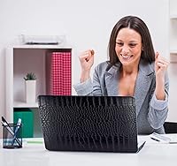 Vista 7 de KEROM Compatible con Funda para MacBook Air de 13 Pulgadas con Diseño de Cocodrilo 2021 2020 2019 2018 M1 A2337 A2179 A1932, Texturizada Elegante