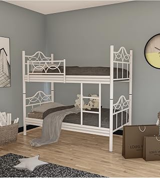 CASPIAN METAL BUNK BED WHITE