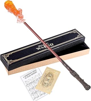 Harry Potter Wand, Fireball Wand, Magic Wand, Cosplay Prop, Resin Magic School-Style Wand, Spell, Magic, with Storage Box, Halloween, Festival, School, Birthday Party, Birthday Present