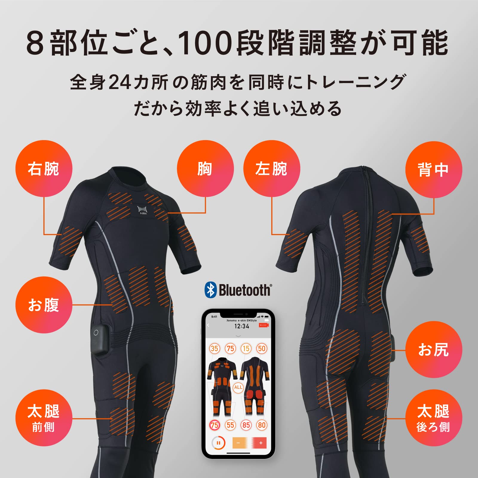 DUNAMIS EMSスーツ トレーニングウェア　Xenoma 使用回数2回 DUNAMIS EMSスーツ トレーニングウェア Xenoma 使用回数2回 EMSスーツ+
