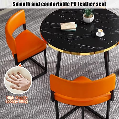 Miniatura 5 de YVYKFZD Kitchen Dining Table Set, Small Office Reception Room Club Table, Simple Round Conference Table for 4, Business Conference Room Tables and