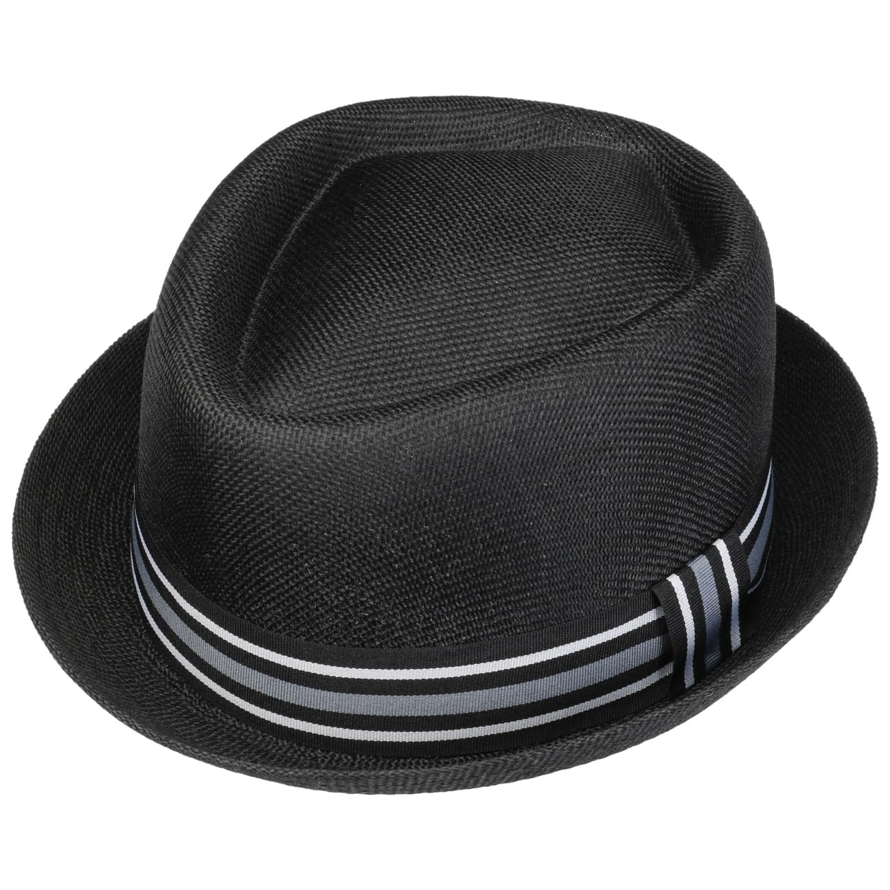Lipodo Pork Pie Stoffhut Klassischer Look Sonnenhut mit Ripsband und Schleife Herren