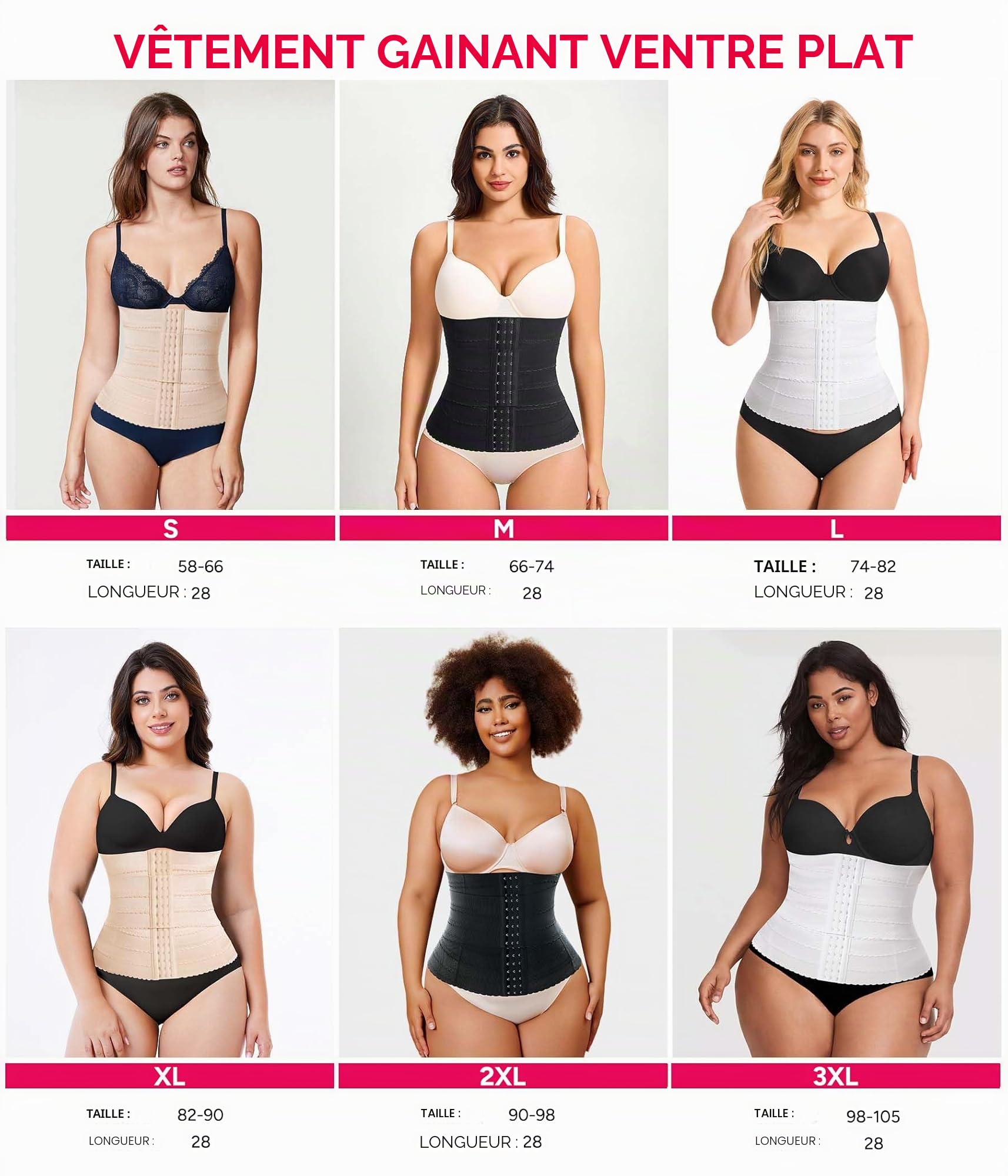 KUMAYES Gaine Amincissante Ventre Plat Femme Corset Minceur Waist Trainer Serre Taille Body Gainant Femme Ventre Plat Ceinture Post Accouchement