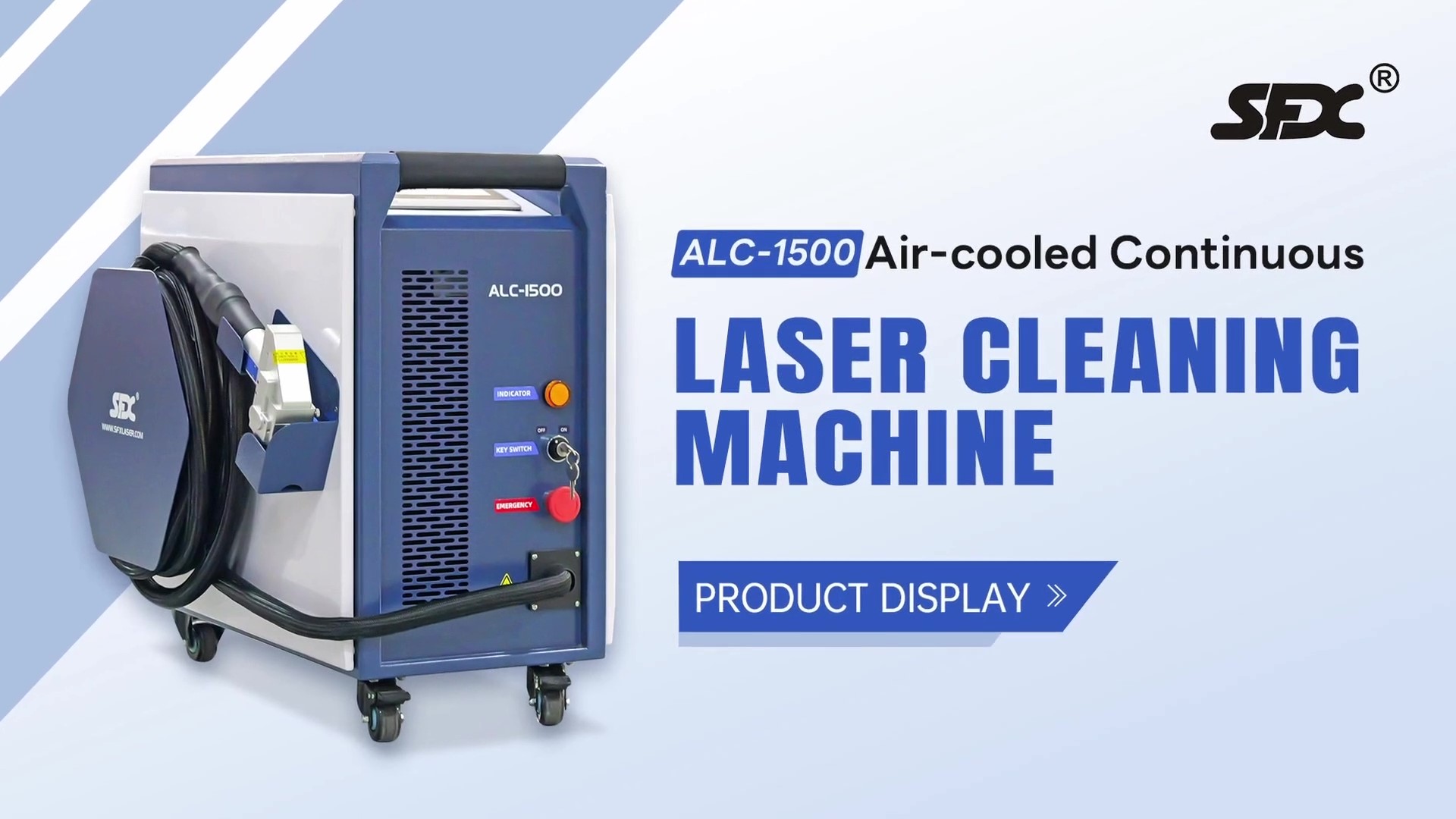 SFX 1500W Air-Cooled Laser Cleaning Machine for Rust Removal