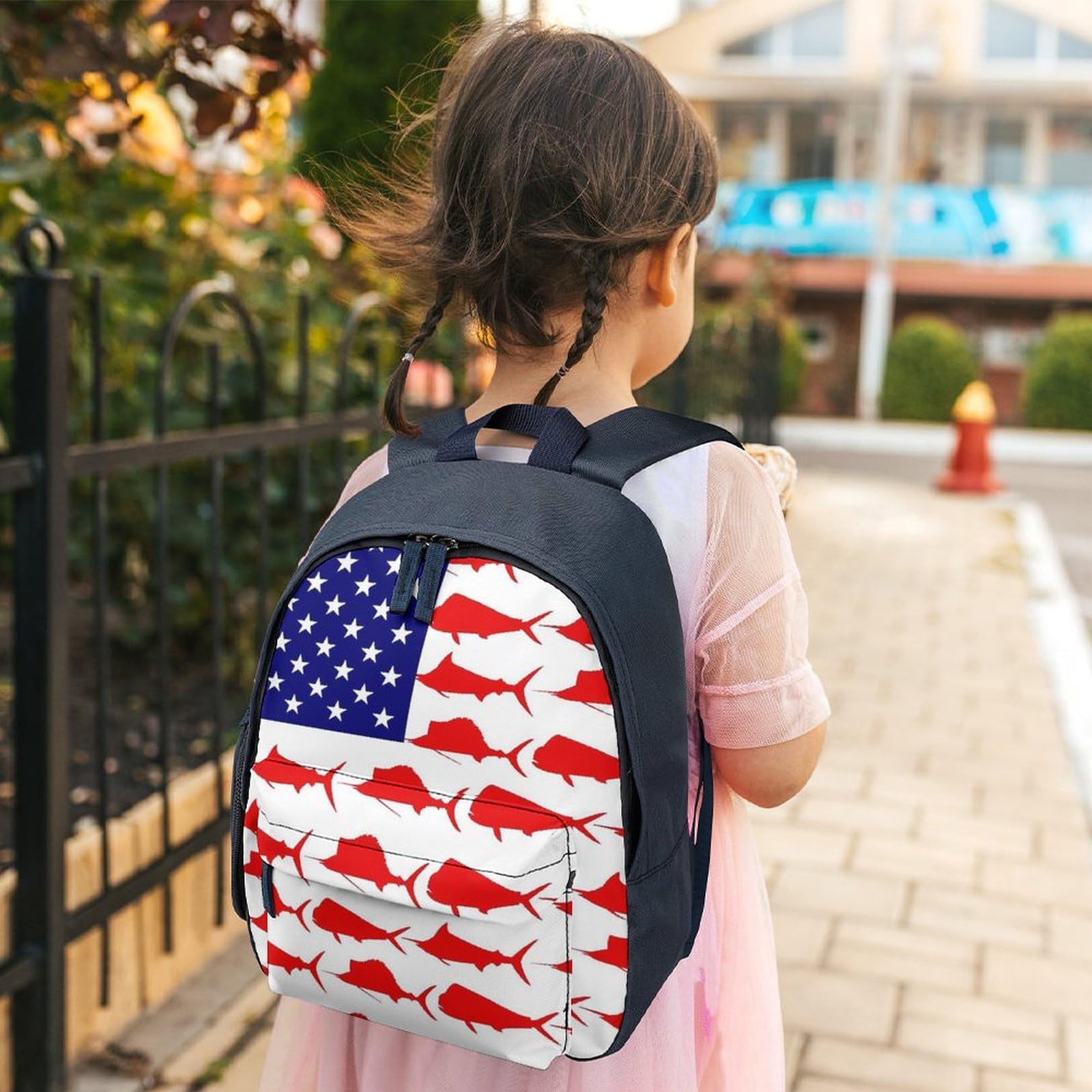 Amazon.co.jp: リュック キッズ ドルフィン 米国旗 子供リュック 