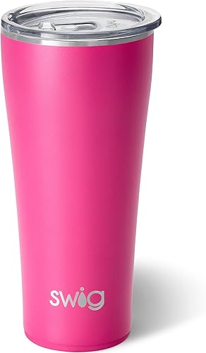 Swig Life Vaso triple aislado de 32 onzas, apto para vasos, apto para lavavajillas, acero inoxidable, doble pared, taza de café de viaje sellada al