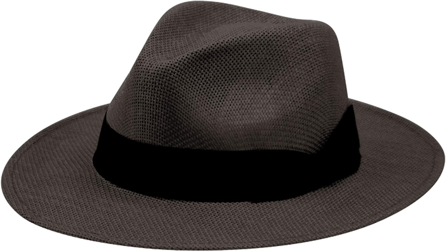 Men’s Panama Hat Straw Fedora – Breathable Lightweight Summer Hat, Wide Brim Sun Protection Hat for Beach Travel