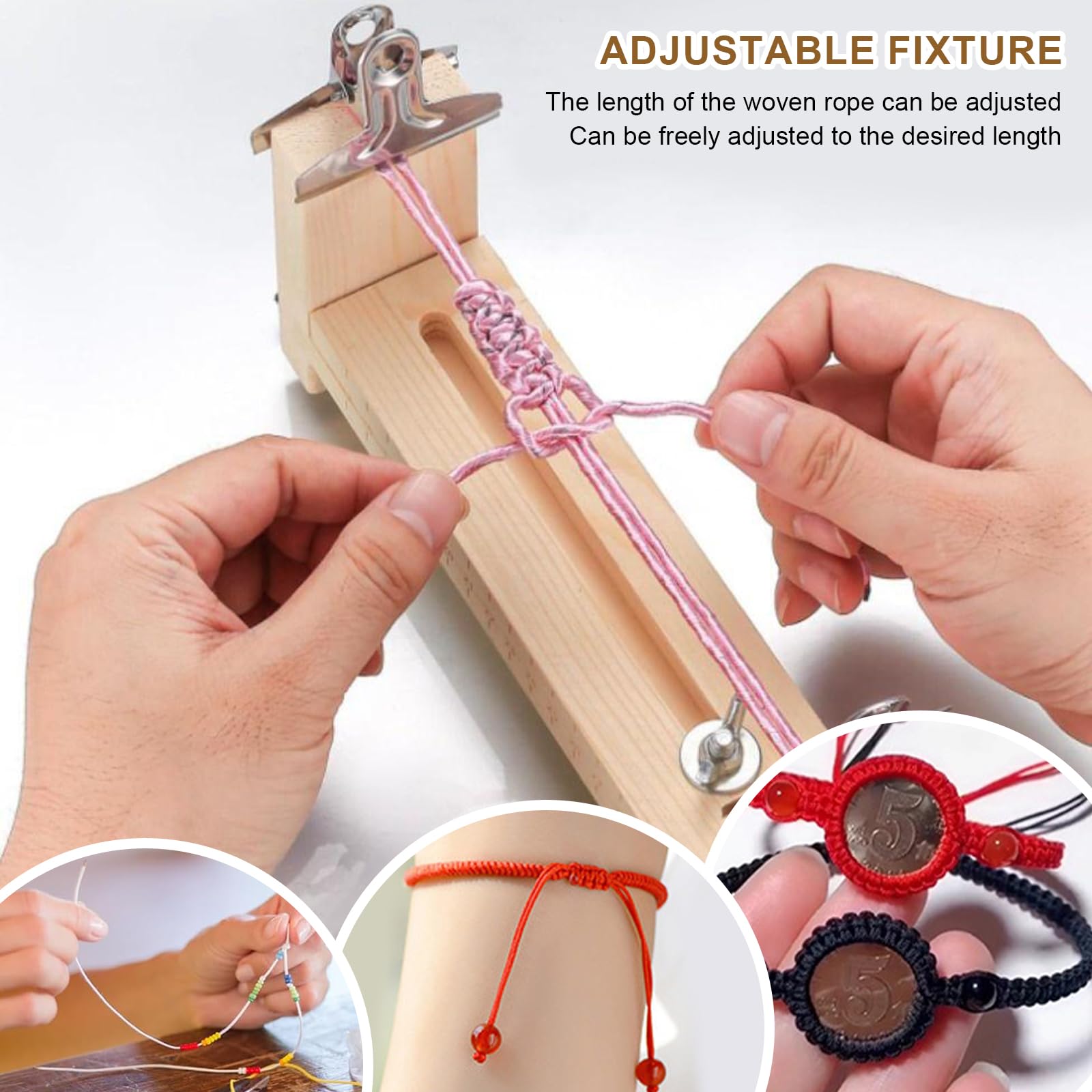 Kit De Fabrication De Gabarits De Bracelets En Bois Outil De Tricot 7687082030540