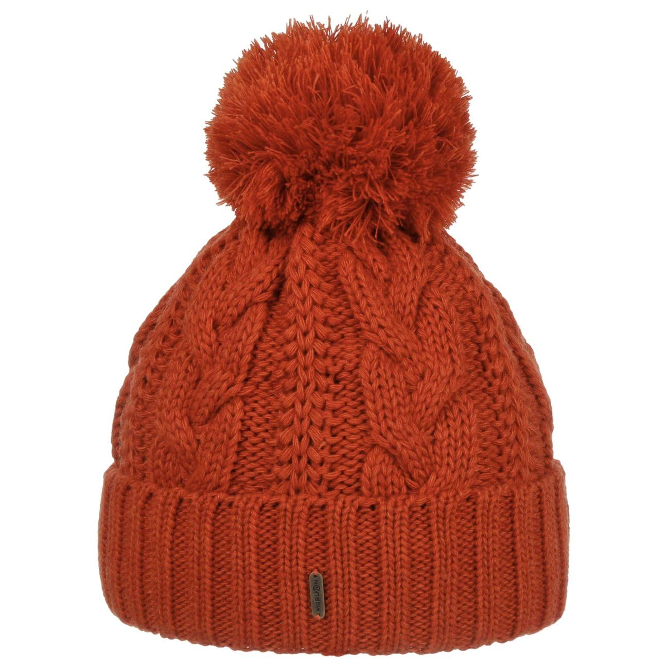 Giant Berretto con PON Donna - Made in Italy Beanie Invernale Berretti Pompon Lavorato a Maglia Risvolto, Fodera, Fodera Inverno Autunno/Inverno