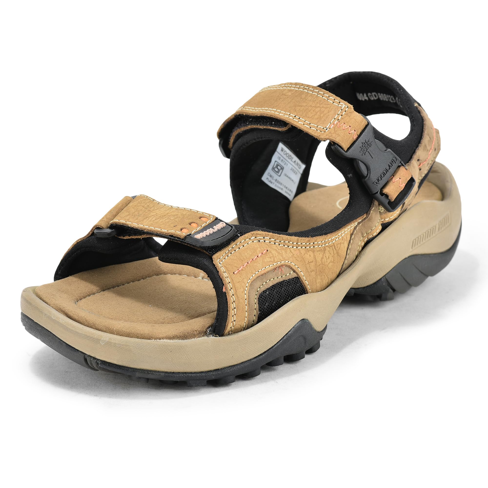 Men's Camel Elephant Print Nubuk Sandals-UK-5 (EURO 39)-image-27