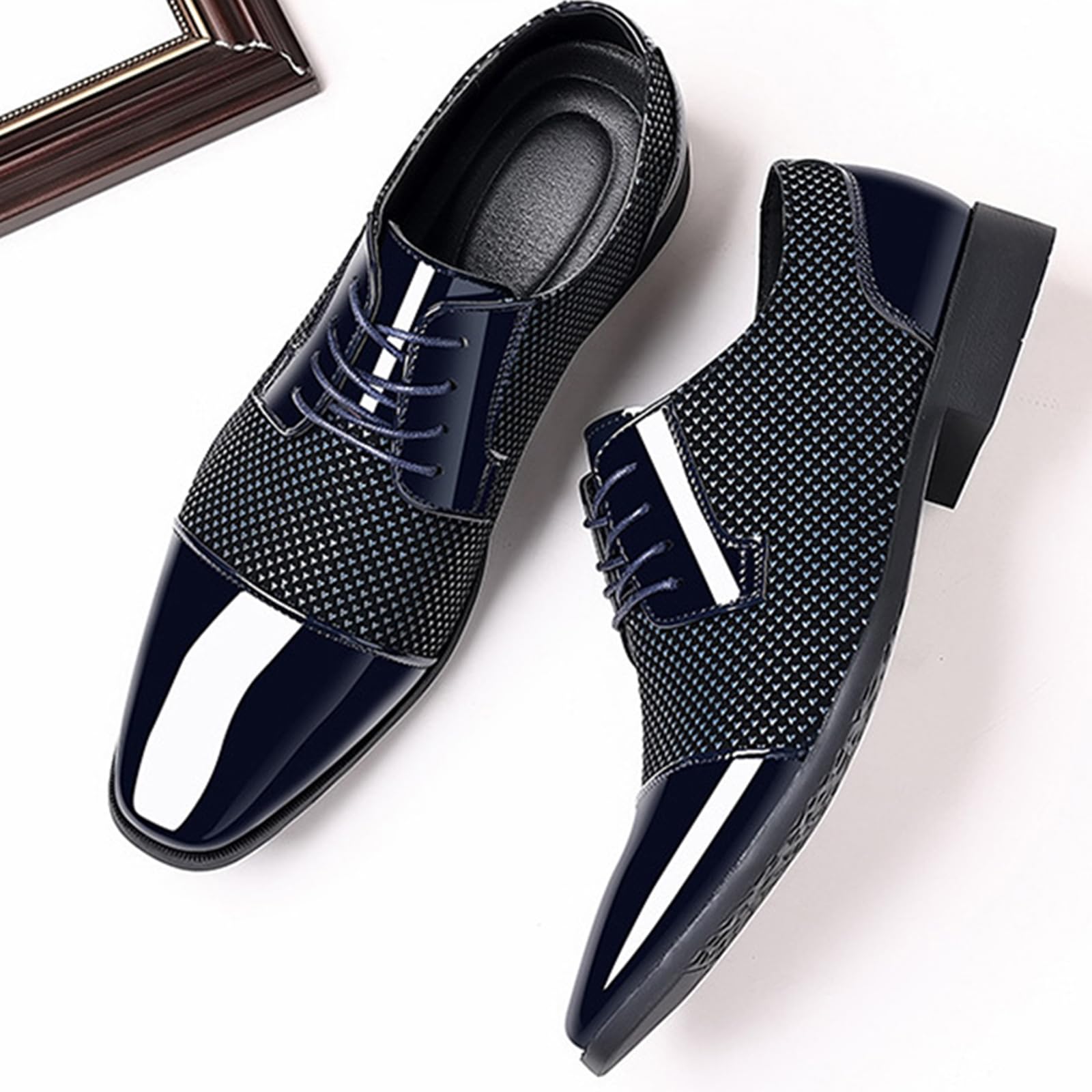 Scarpe Oxford da Uomo Eleganti in Pelle Scarpe Business Classiche Stringate