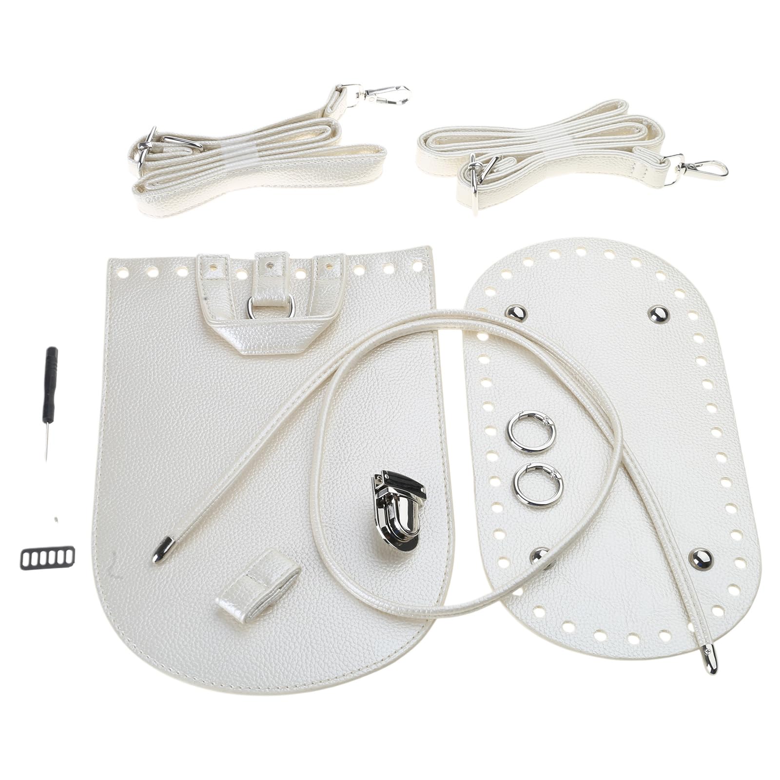 HDOYTXXM Backpack Making Kits PU Leather Bag Set with Bottom Accessories for Knitting Set with Straps