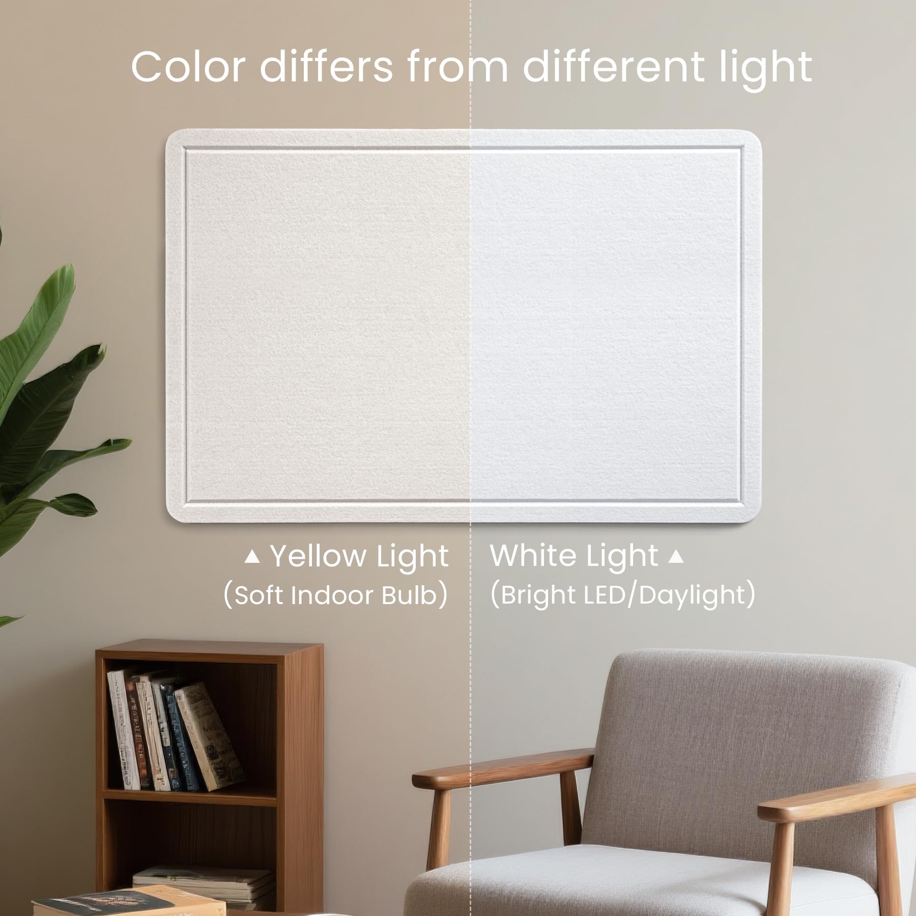 Bulletin Board, Cork Board Alternative For Wall, 36 X 24 Inches Felt - View #4