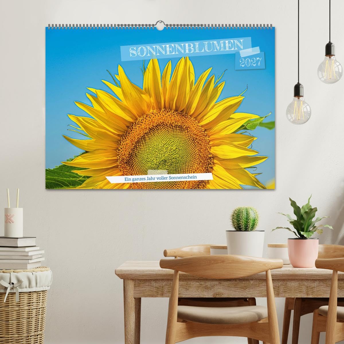 CALVENDO · Sonnenblumen - ein ganzes Jahr voller (Kalender 2027) | DIN A2 Querformat · Wandkalender · Sonnenschein · 13 wunderschöne Sonnenblumenfotos sorgen das ganze Jahr für gute Laune