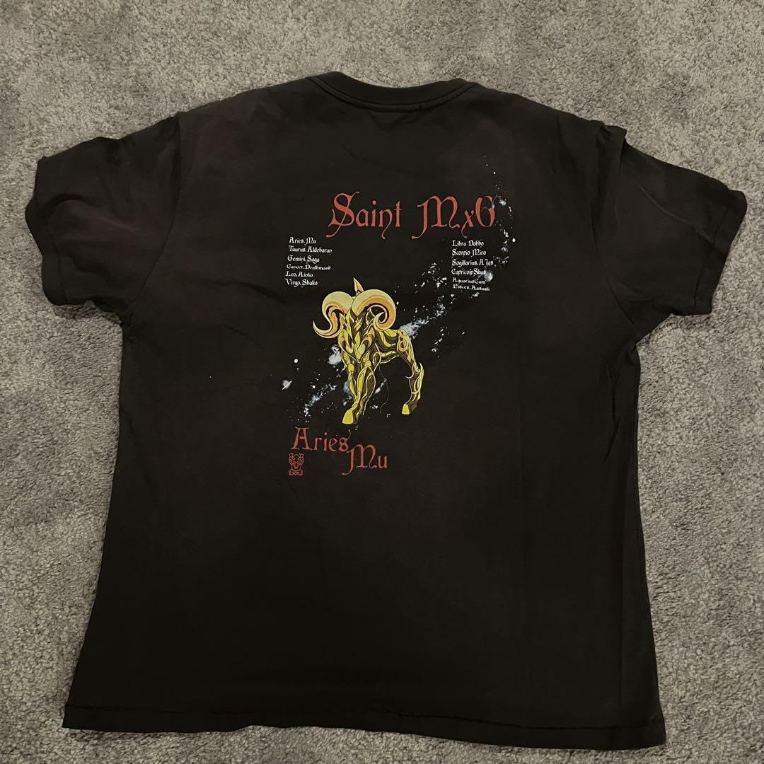 聖闘士星矢　SAGITTARIUS グラフィックTシャツ Lサイズ 希少】聖闘士星矢 TシャツL 黒 アテナエクスクラメーション