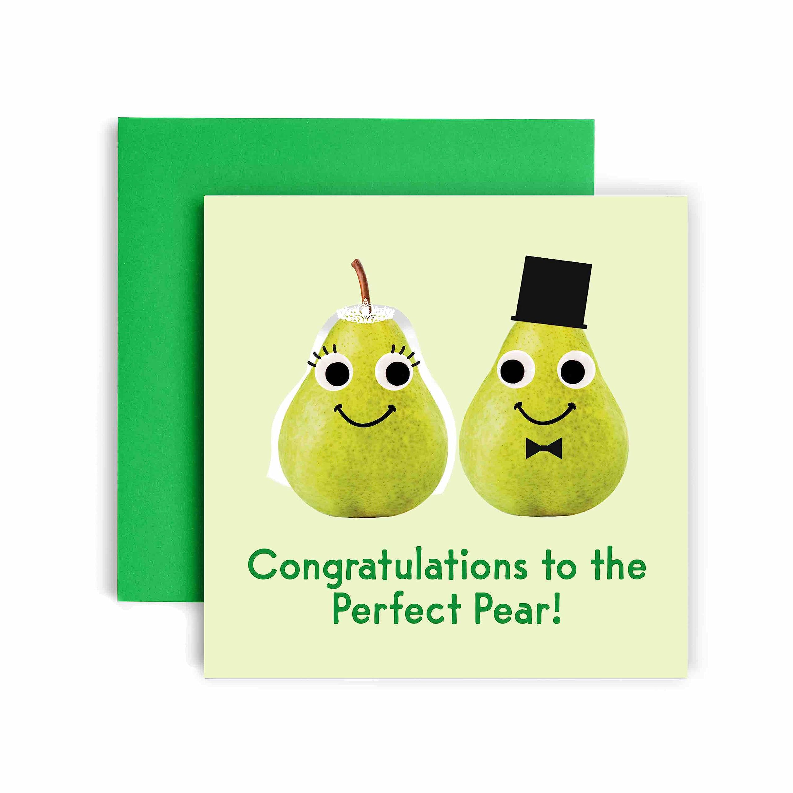 Huxters Carte De Félicitations De Mariage A5 Avec Inscription En Anglais « Congratulations To The Ha Bee Couple » - Cadeau De Mariage Pour Couple