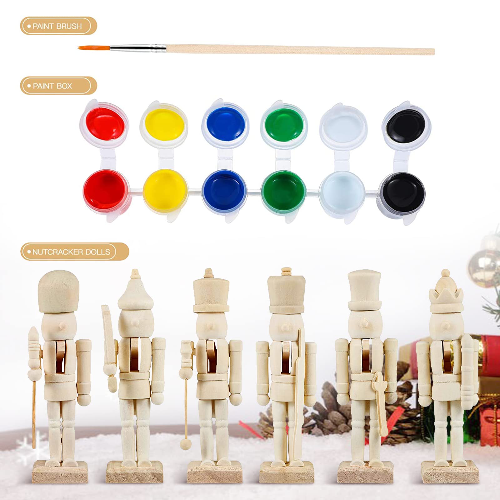 Houten notenkraker met trommel 38 cm | It's all about Christmas