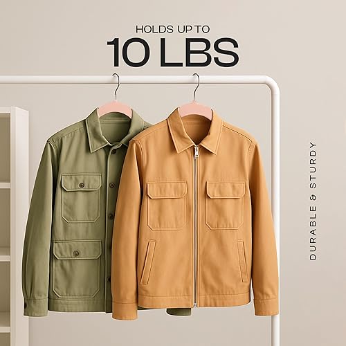 Vista 40 de Utopia Home - Perchas de terciopelo prémium, paquete de 30, traje negro antideslizante con gancho giratorio de 360 grados resistente