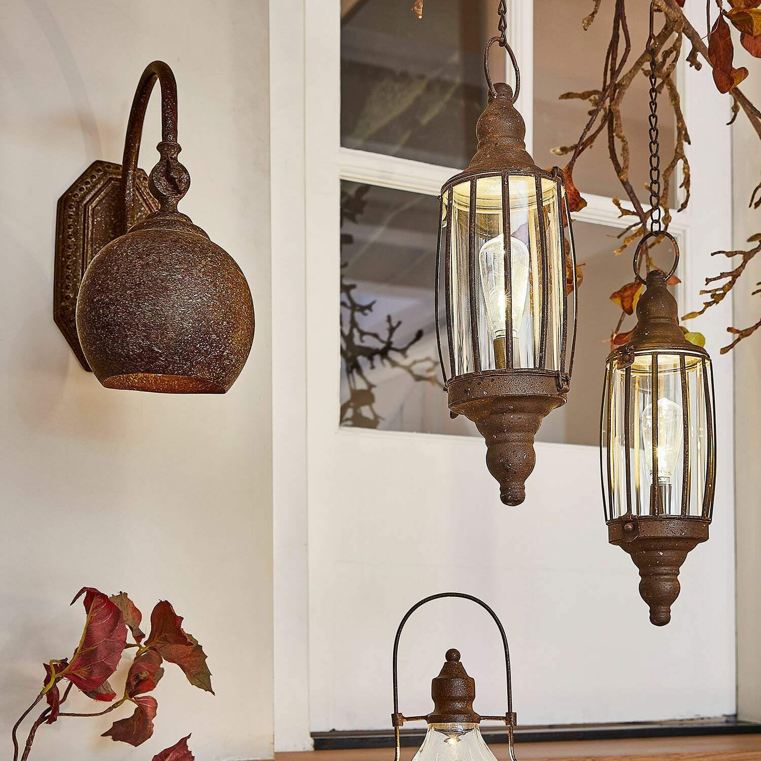 Loberon LED-Wandlampe Zefirs, antikbraun