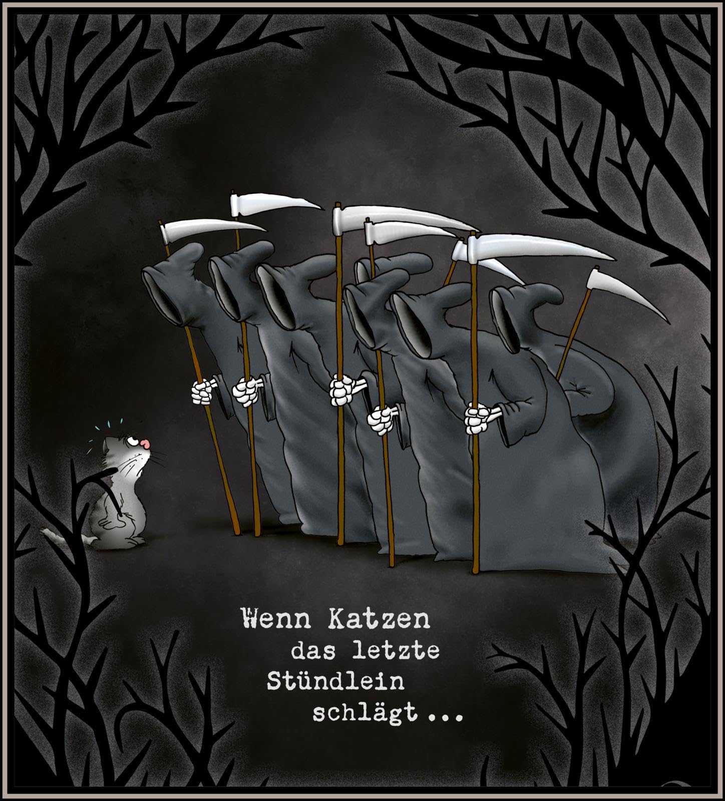 Uli Stein: Das schwarze Buch: Cartoon-Geschenkbuch mit schwarzem Humor – die schärfsten Uli Stein-Cartoons für Erwachsene