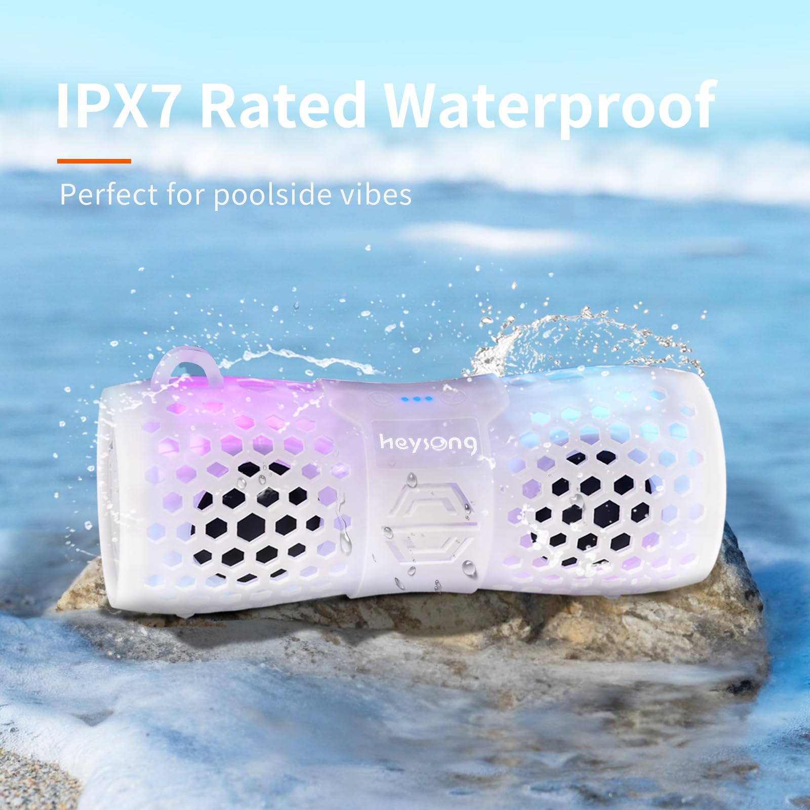 Floating Pool Speaker HEYSONG Bluetooth Speaker, Waterproof