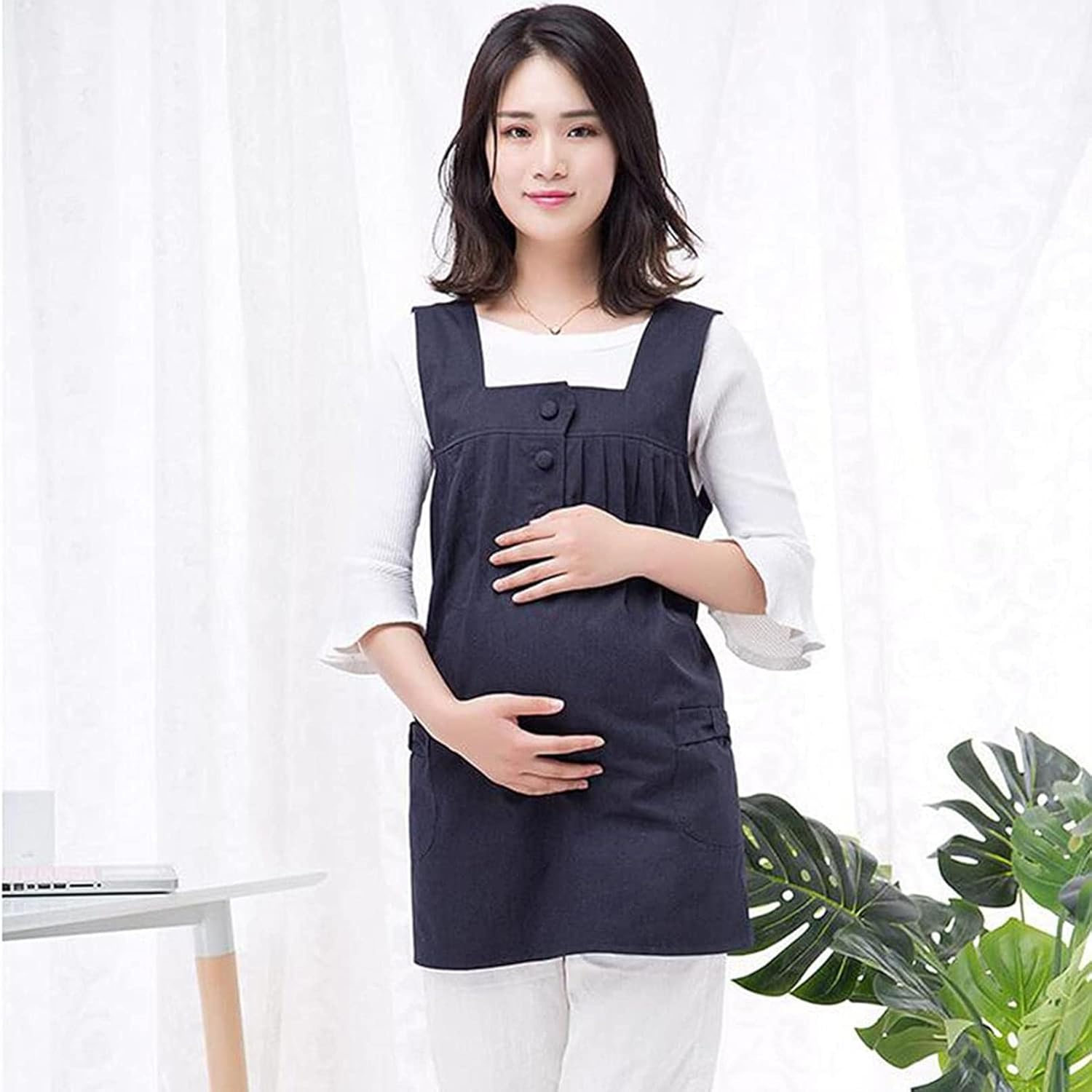 Radiation Protection Maternity Clothing,EMF Anti-Radiation Clothes Conductive/Shielding EMF Anti Radiation Protection Silver Fabric Reducing EMI