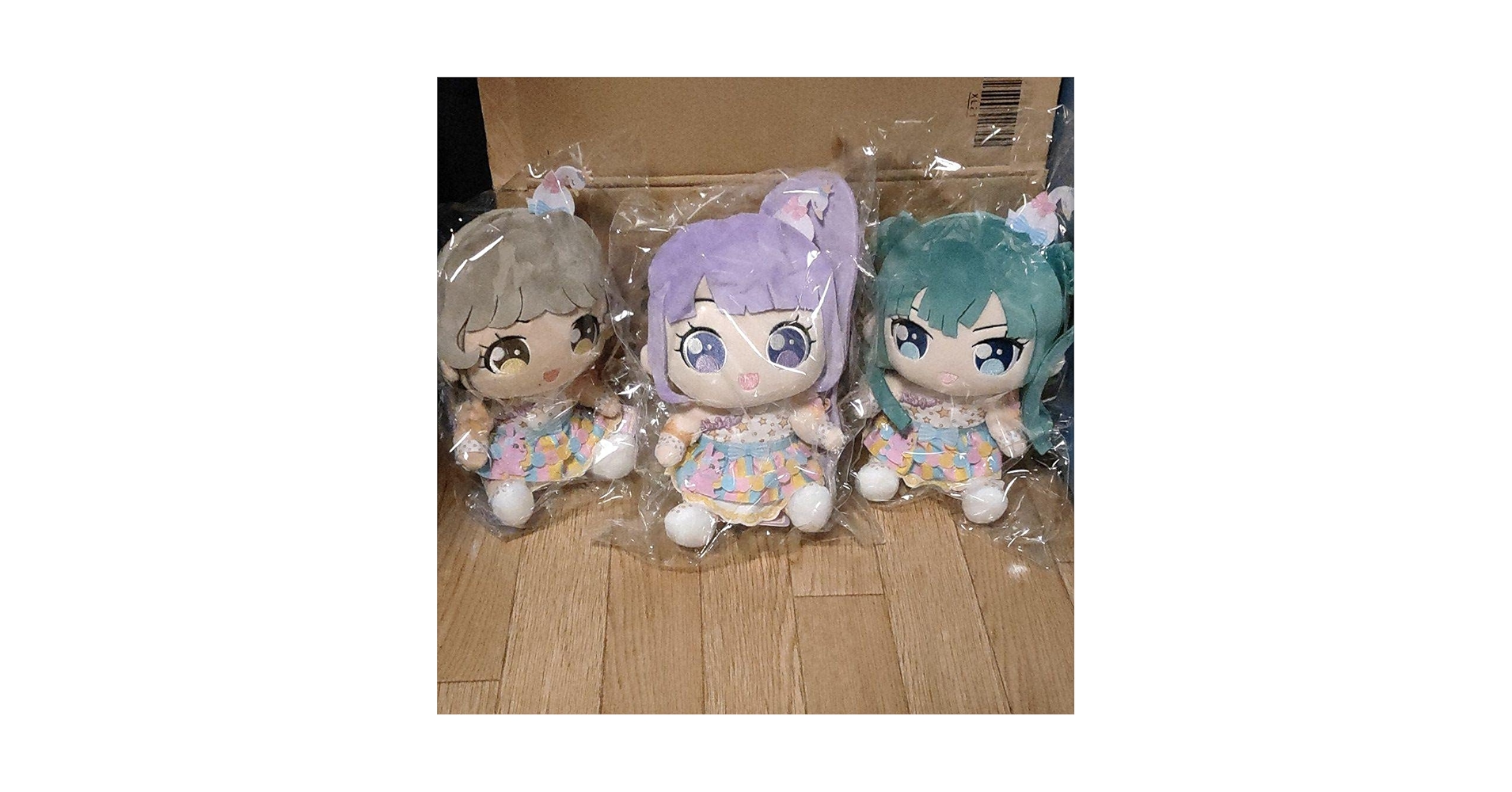 バラ売り可　プリパラ ぬいぐるみ おすぬい　3体セット＋バッグ　WITH Amazon.co.jp: おすわりぬいぐるみ ノンシュガー 3種セット