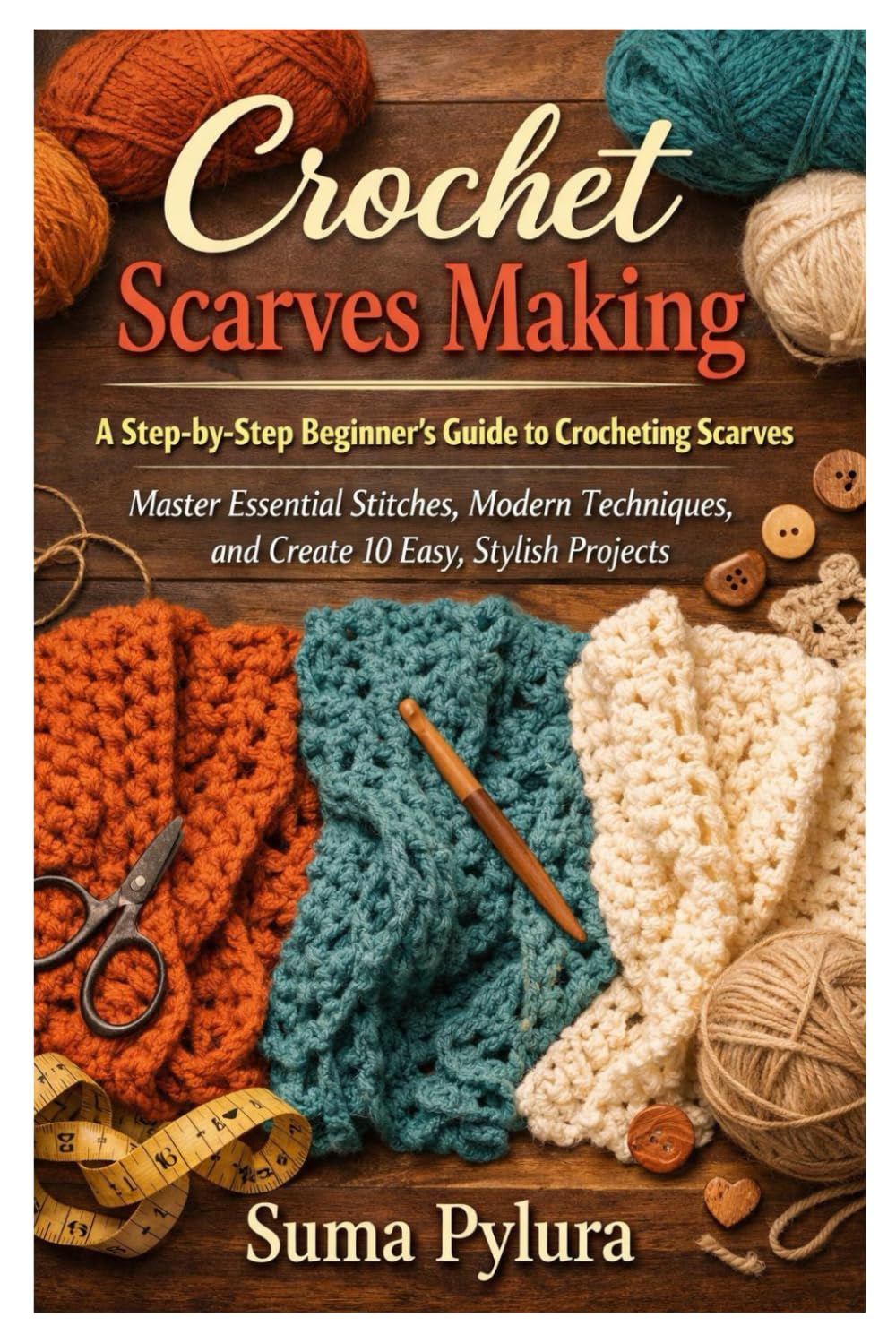 Crochet Scarves Making: A Step-by-Step Beginner’s Guide to Crocheting Scarves – Master Essential Stitches, Modern Techniques, and Create 10 Easy, Stylish Projects