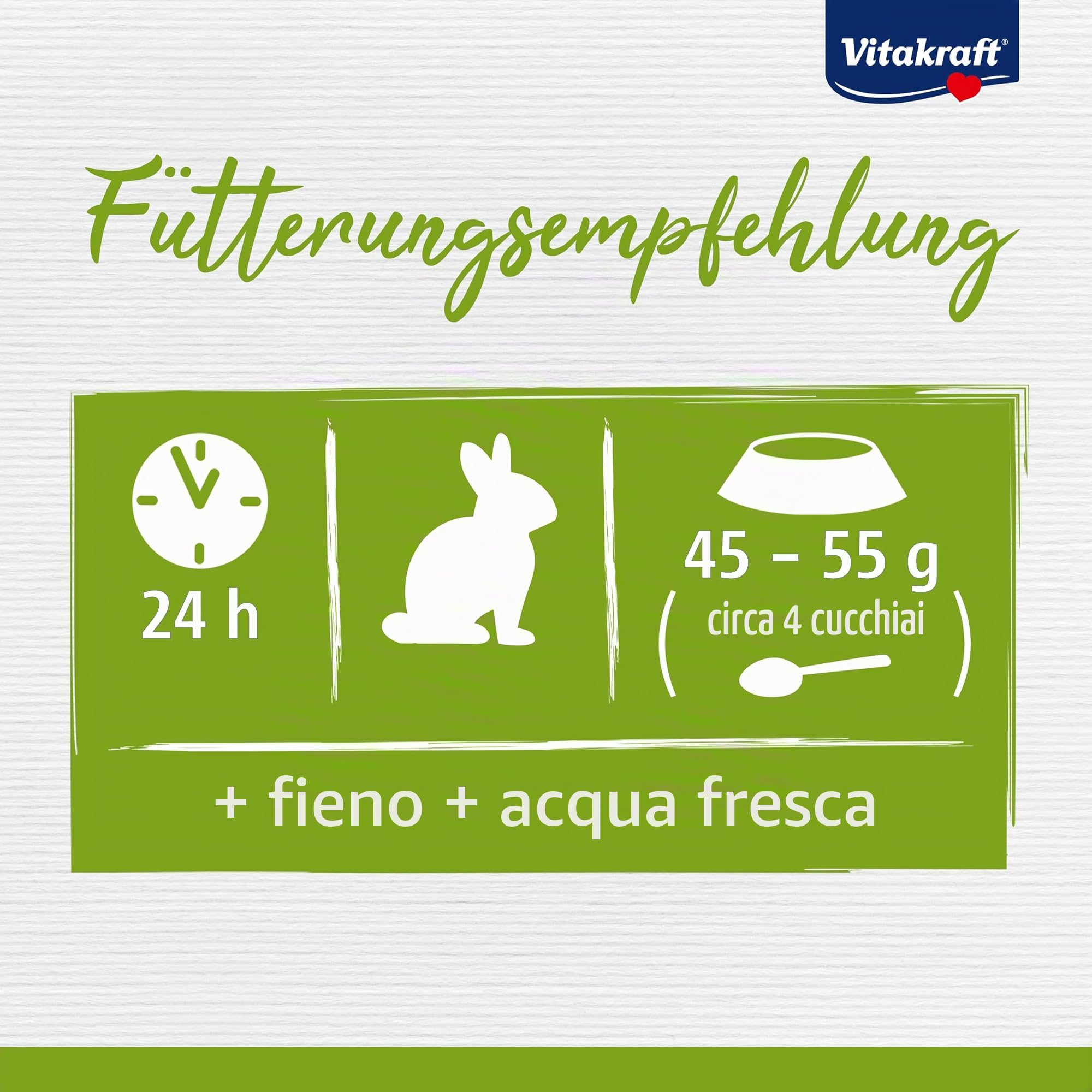 Vitakraft Menu Vital, alimento completo per conigli nani, con erba medica, con mela, con zucca, arricchito con erbe aromatiche, senza l'aggiunta di zuccheri e cereali (1x 3kg)