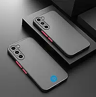 Capa Capinha Case Premium Anti Impacto Fosca Preta Translúcida com Proteção de Câmera para Samsung Galaxy A56