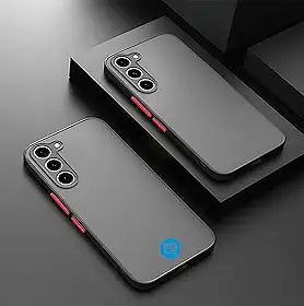 Capa Capinha Case Premium Anti Impacto Fosca Preta Translúcida com Proteção de Câmera para Samsung Galaxy A56