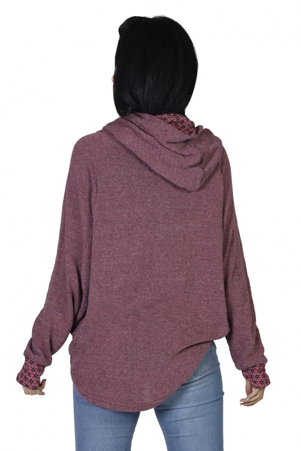 Guru-Boutique, Sweat à Capuche, Sweat-Shirt, Pull, Sweat à Capuche, Rose Antique, Ducoton, Size:M/L (42), Chandails, Sweat-Shirts à Manches Longues